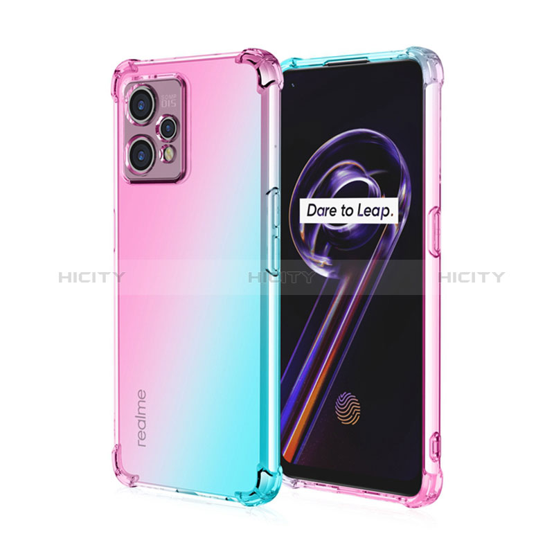 Realme Q5 5G用極薄ソフトケース グラデーション 勾配色 クリア透明 Realme 