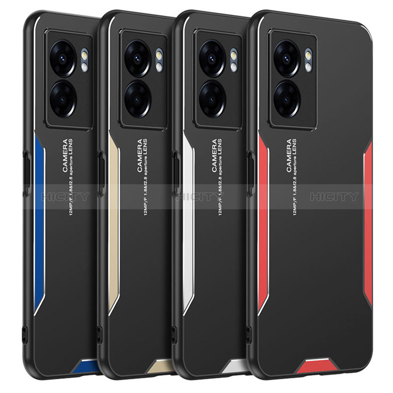 Realme Q5i 5G用ケース 高級感 手触り良い アルミメタル 製の金属製 兼シリコン カバー PB1 Realme 