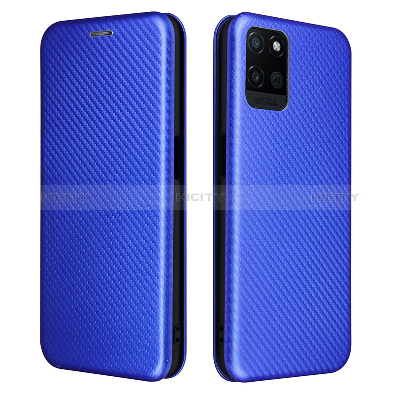 Realme V11 5G用手帳型 レザーケース スタンド カバー L07Z Realme ネイビー