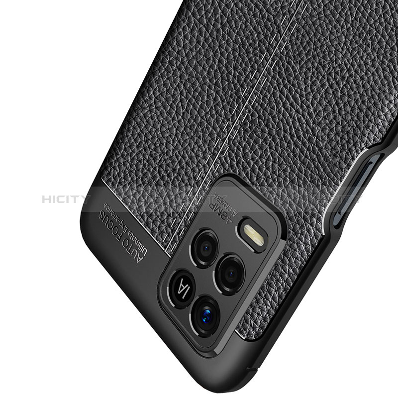 Realme V13 5G用シリコンケース ソフトタッチラバー レザー柄 カバー WL1 Realme 