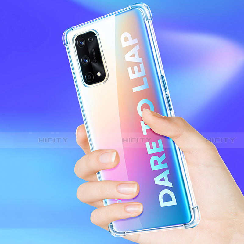 Realme V15 5G用極薄ソフトケース シリコンケース 耐衝撃 全面保護 クリア透明 T02 Realme クリア