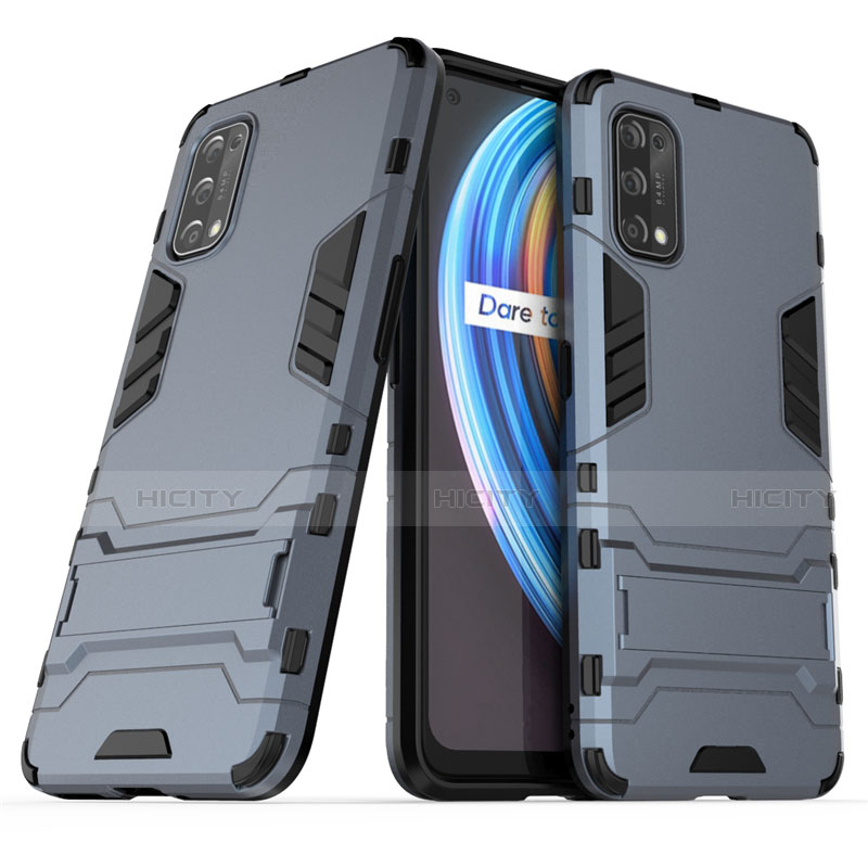 Realme V15 5G用ハイブリットバンパーケース スタンド プラスチック 兼シリコーン カバー Realme 