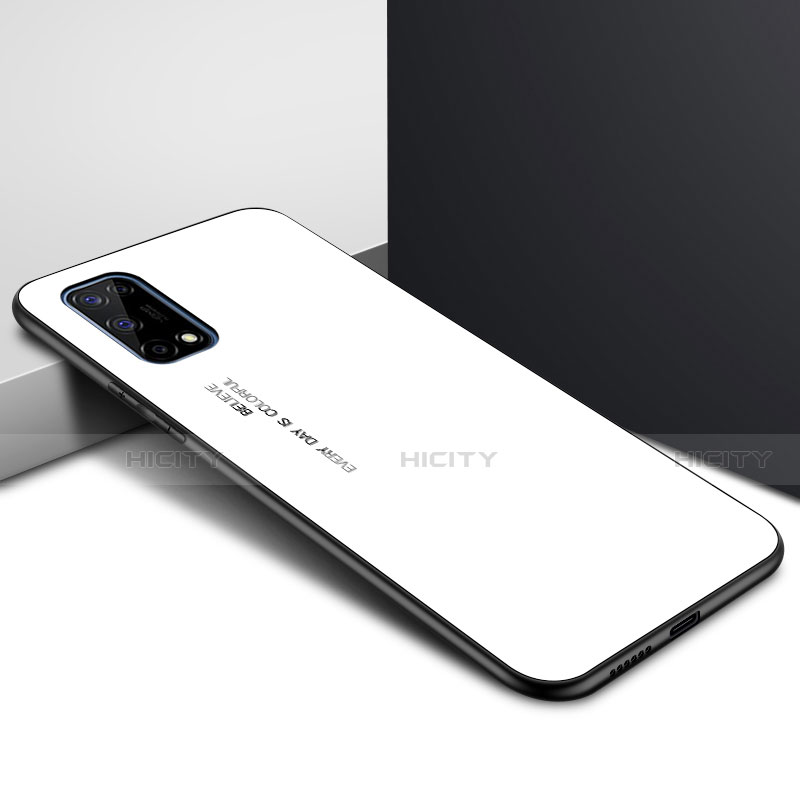 Realme V15 5G用ハイブリットバンパーケース プラスチック 鏡面 カバー Realme 