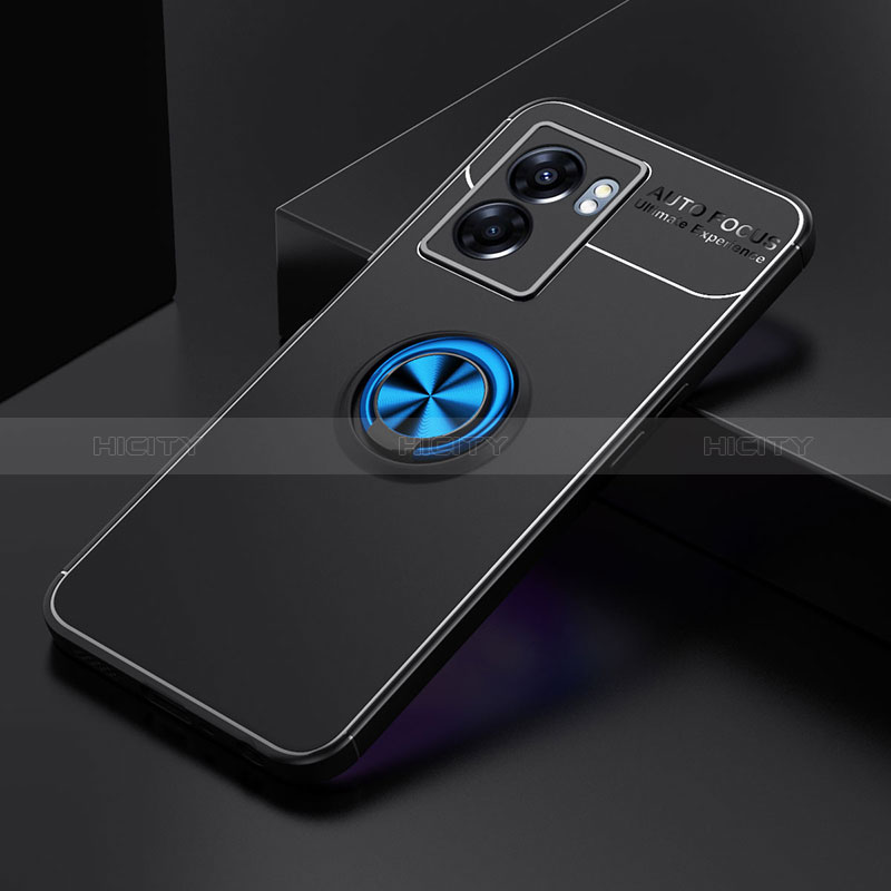 Realme V23 5G用極薄ソフトケース シリコンケース 耐衝撃 全面保護 アンド指輪 マグネット式 バンパー JM2 Realme 