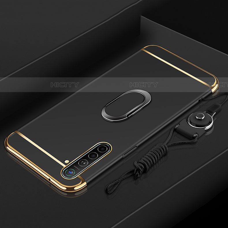 Realme X2用ケース 高級感 手触り良い メタル兼プラスチック バンパー アンド指輪 A01 Realme 