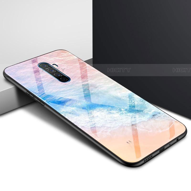 Realme X2 Pro用ハイブリットバンパーケース プラスチック パターン 鏡面 カバー Realme カラフル