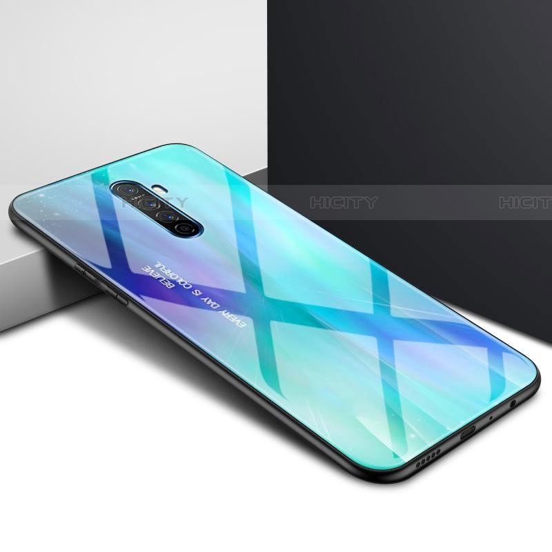 Realme X2 Pro用ハイブリットバンパーケース プラスチック パターン 鏡面 カバー Realme 