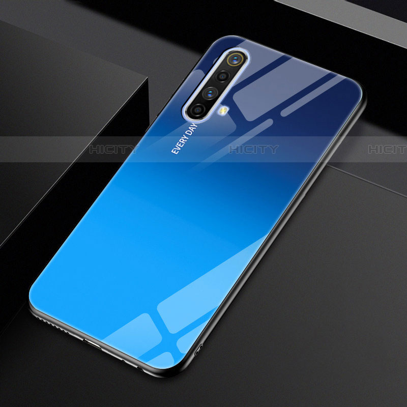 Realme X50 5G用ハイブリットバンパーケース プラスチック 鏡面 カバー Realme 