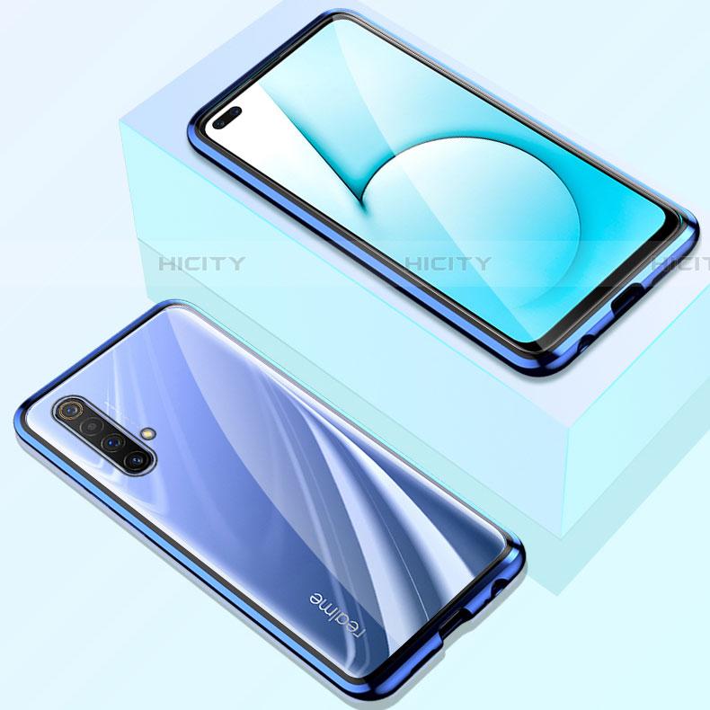 Realme X50m 5G用ケース 高級感 手触り良い アルミメタル 製の金属製 360度 フルカバーバンパー 鏡面 カバー M01 Realme 