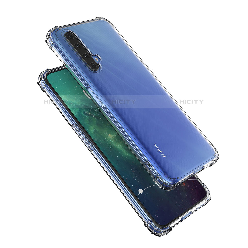 Realme X50t 5G用極薄ソフトケース シリコンケース 耐衝撃 全面保護 クリア透明 T02 Realme クリア