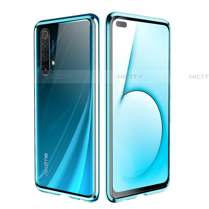 Realme X50t 5G用ケース 高級感 手触り良い アルミメタル 製の金属製 360度 フルカバーバンパー 鏡面 カバー M01 Realme 