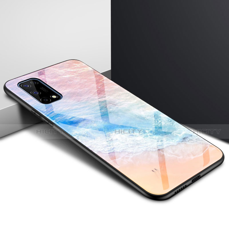 Realme X7 5G用ハイブリットバンパーケース プラスチック 鏡面 カバー Realme カラフル