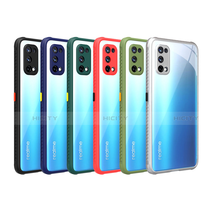 Realme X7 5G用ハイブリットバンパーケース クリア透明 プラスチック 鏡面 カバー Realme 