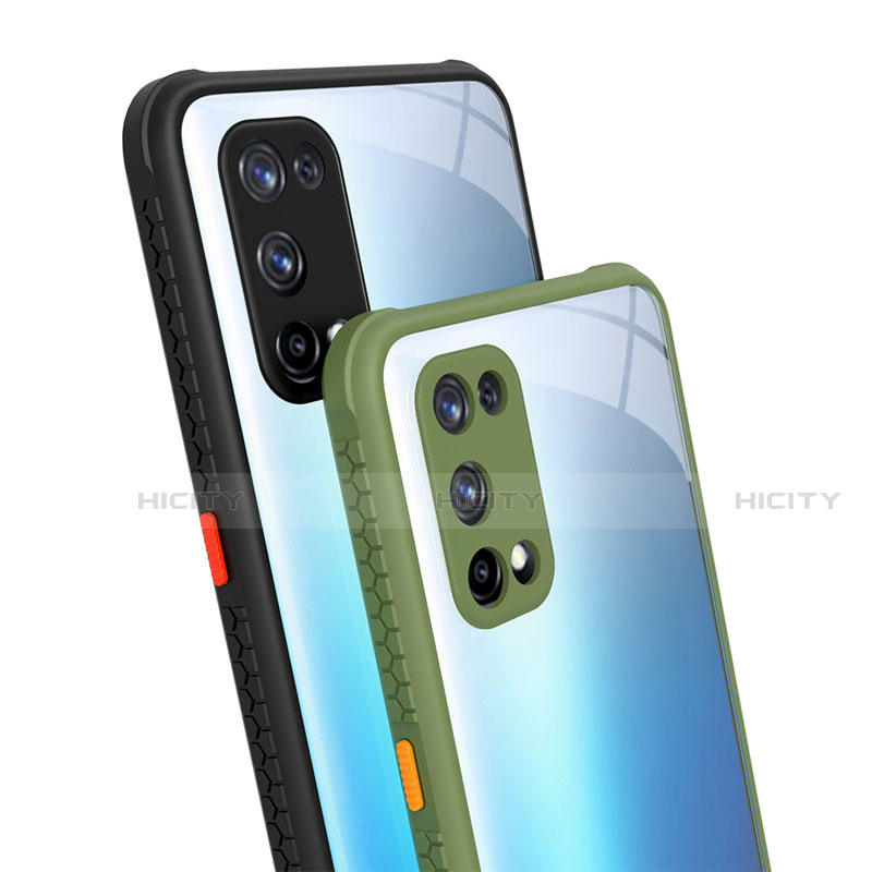 Realme X7 5G用ハイブリットバンパーケース クリア透明 プラスチック 鏡面 カバー Realme 