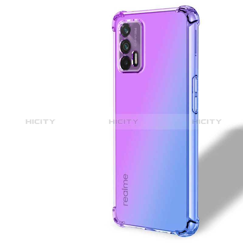 Realme X7 Max 5G用極薄ソフトケース グラデーション 勾配色 クリア透明 Realme 