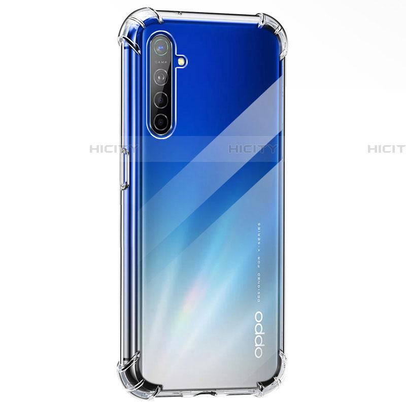 Realme XT用極薄ソフトケース シリコンケース 耐衝撃 全面保護 クリア透明 T05 Realme クリア