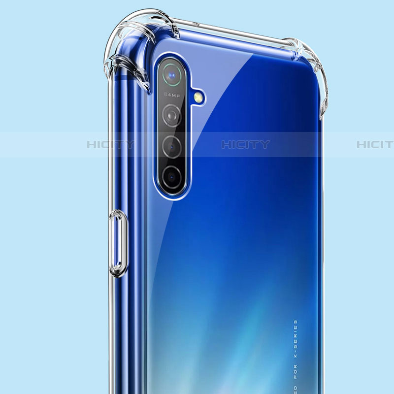 Realme XT用極薄ソフトケース シリコンケース 耐衝撃 全面保護 クリア透明 T05 Realme クリア