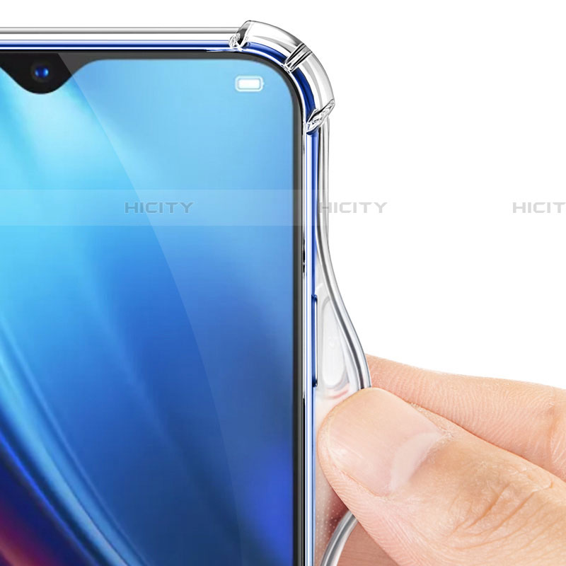 Realme XT用極薄ソフトケース シリコンケース 耐衝撃 全面保護 クリア透明 T05 Realme クリア