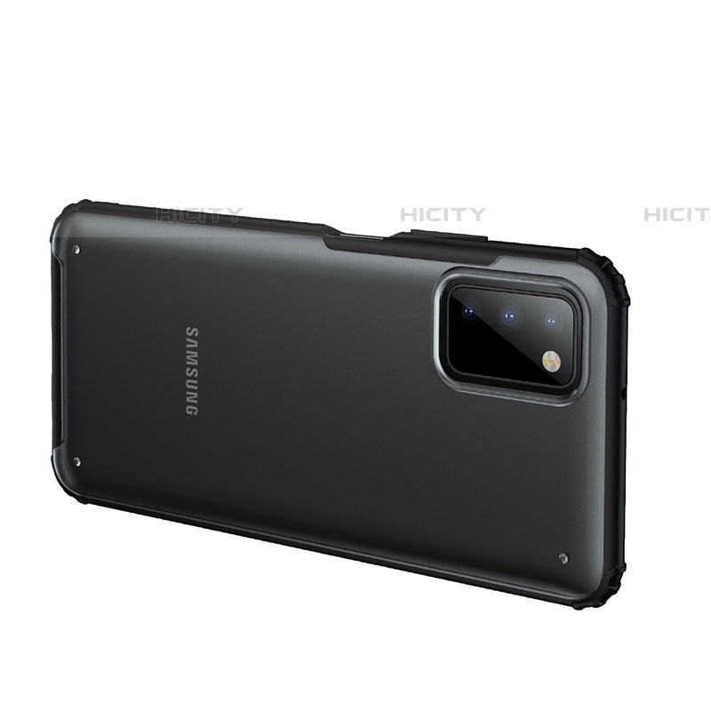 Samsung Galaxy A03s用ハイブリットバンパーケース クリア透明 プラスチック カバー サムスン 