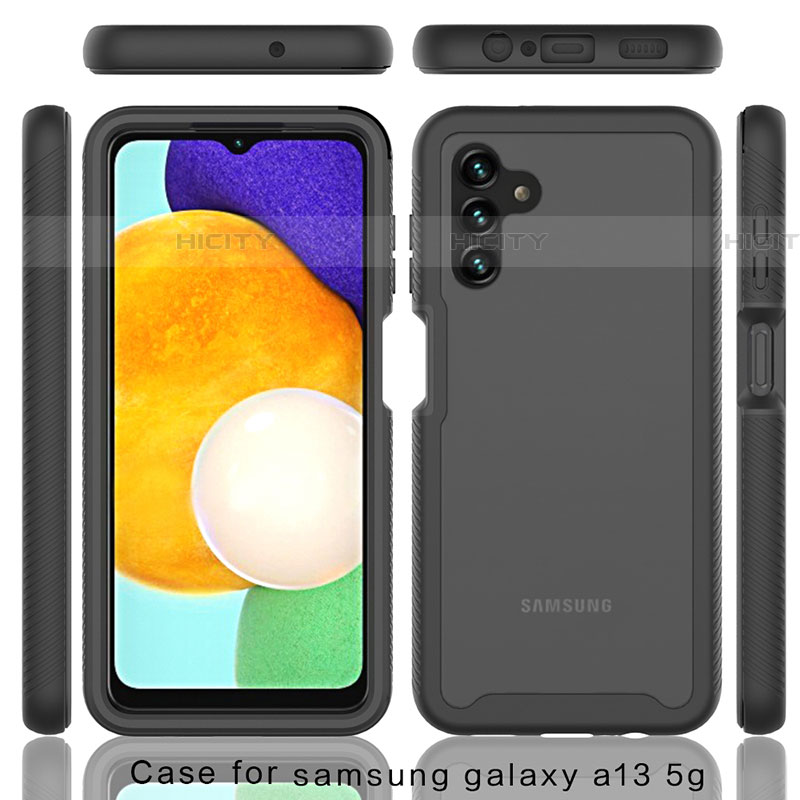 Samsung Galaxy A04s用360度 フルカバー ハイブリットバンパーケース クリア透明 プラスチック カバー ZJ2 サムスン 