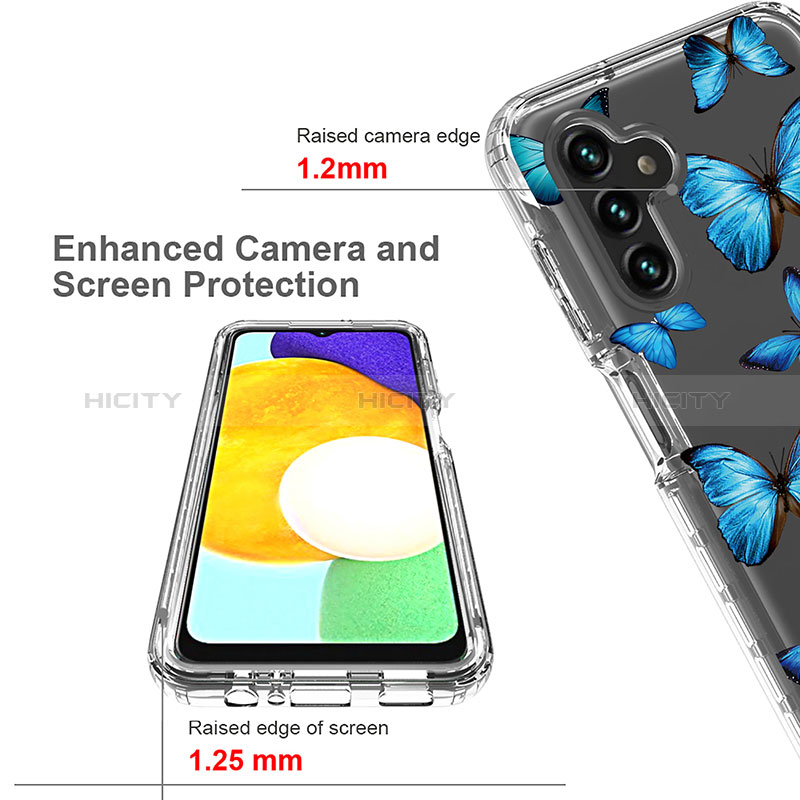 Samsung Galaxy A04s用前面と背面 360度 フルカバー 極薄ソフトケース シリコンケース 耐衝撃 全面保護 バンパー 透明 サムスン 