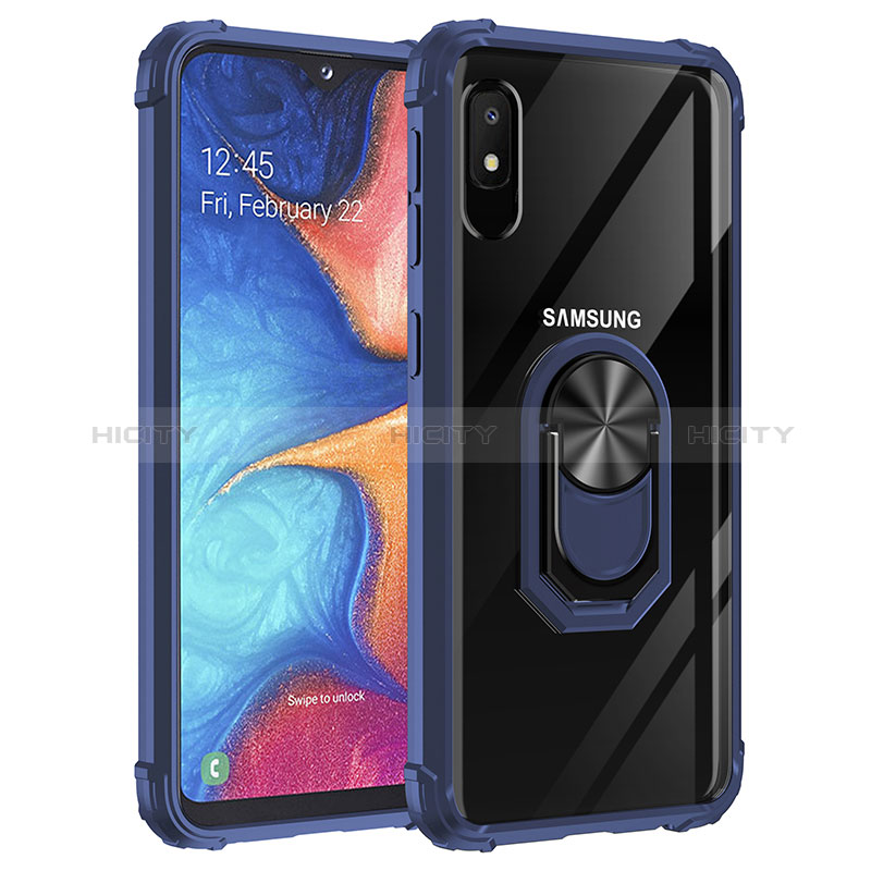 Samsung Galaxy A10e用ハイブリットバンパーケース プラスチック アンド指輪 マグネット式 MQ2 サムスン 