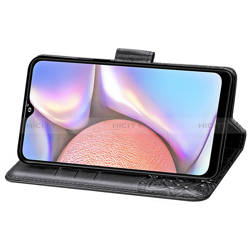 Samsung Galaxy A10s用手帳型 レザーケース スタンド バタフライ 蝶 カバー サムスン 