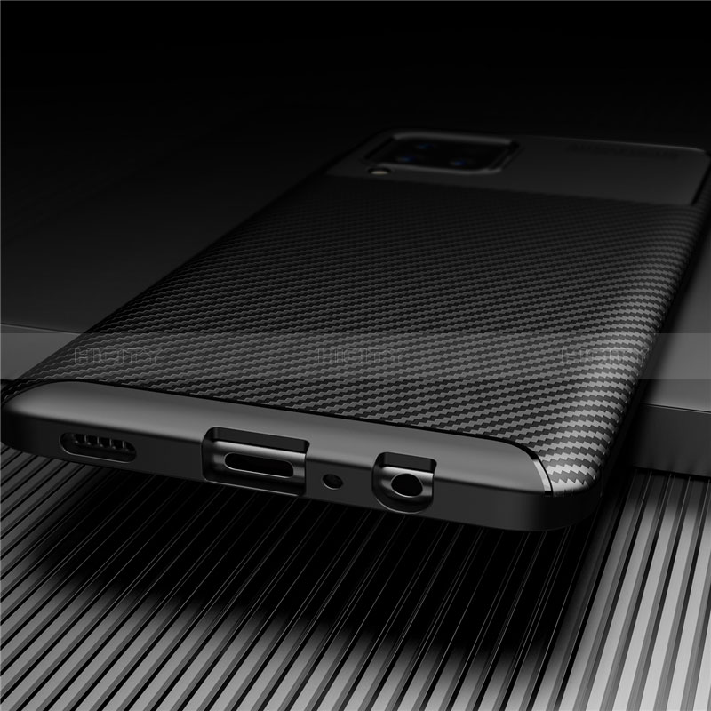Samsung Galaxy A12 5G用シリコンケース ソフトタッチラバー ツイル カバー サムスン 