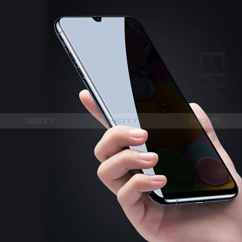 Samsung Galaxy A12用反スパイ 強化ガラス 液晶保護フィルム S04 サムスン クリア