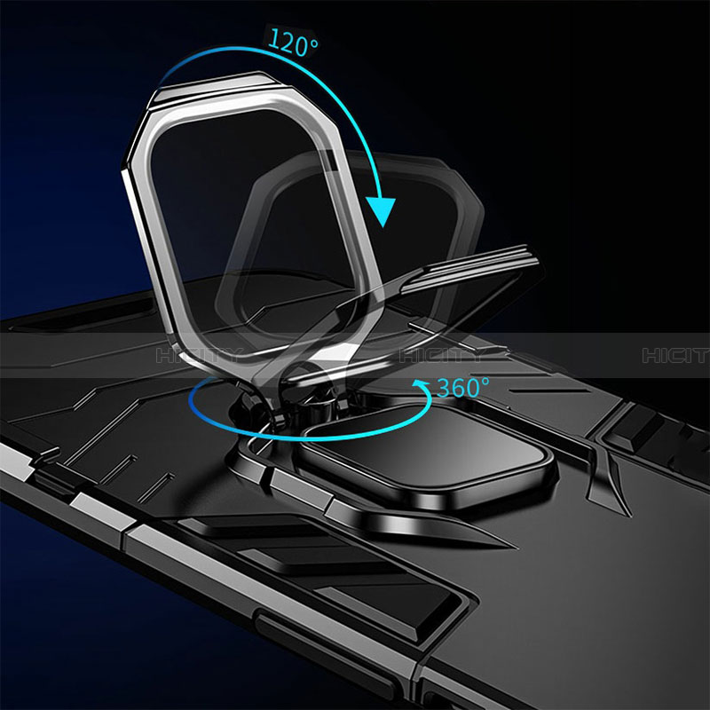 Samsung Galaxy A13 4G用ハイブリットバンパーケース プラスチック アンド指輪 マグネット式 サムスン 