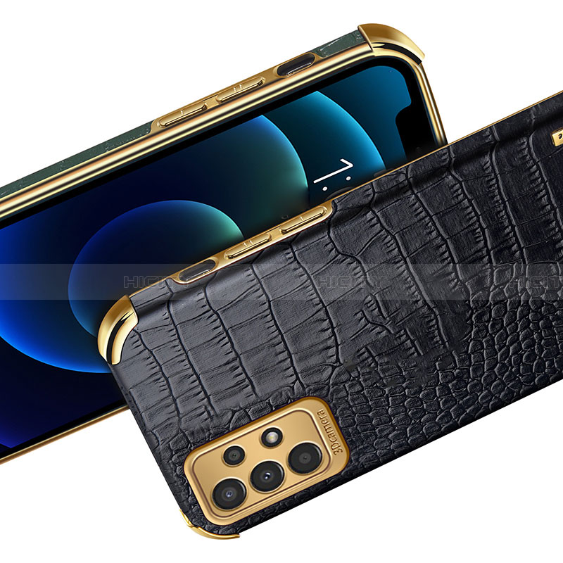 Samsung Galaxy A13 4G用ケース 高級感 手触り良いレザー柄 サムスン 