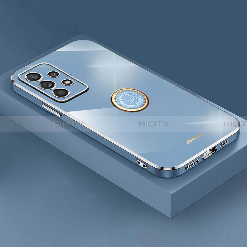 Samsung Galaxy A13 4G用極薄ソフトケース シリコンケース 耐衝撃 全面保護 アンド指輪 マグネット式 バンパー XL2 サムスン 