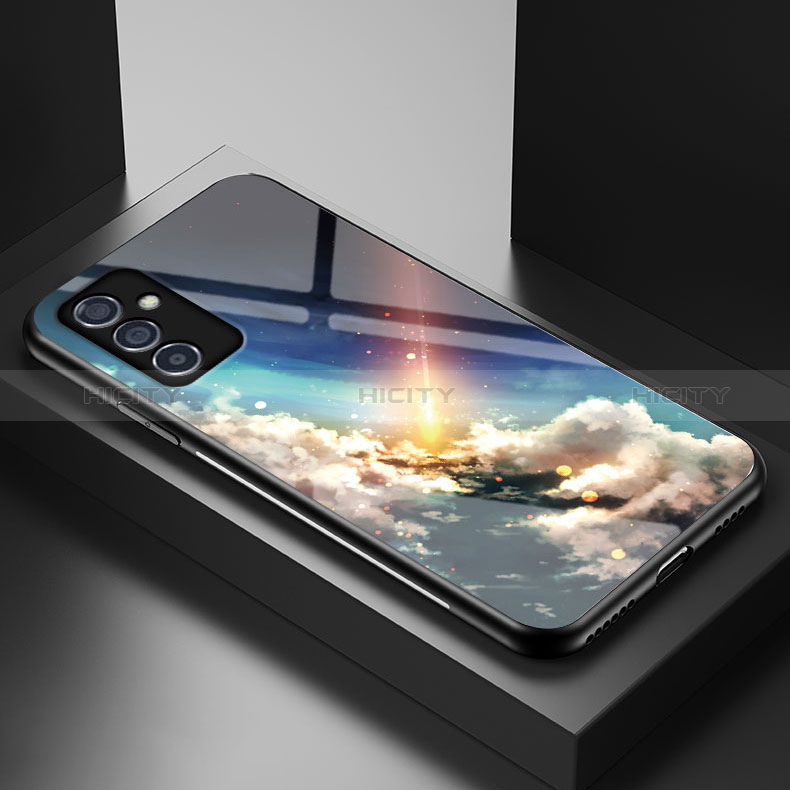 Samsung Galaxy A15 4G用ハイブリットバンパーケース プラスチック パターン 鏡面 カバー LS1 サムスン マルチカラー
