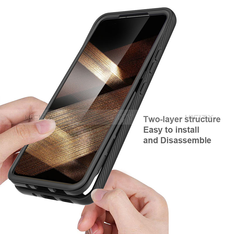 Samsung Galaxy A15 4G用360度 フルカバー ハイブリットバンパーケース クリア透明 プラスチック カバー ZJ4 サムスン 