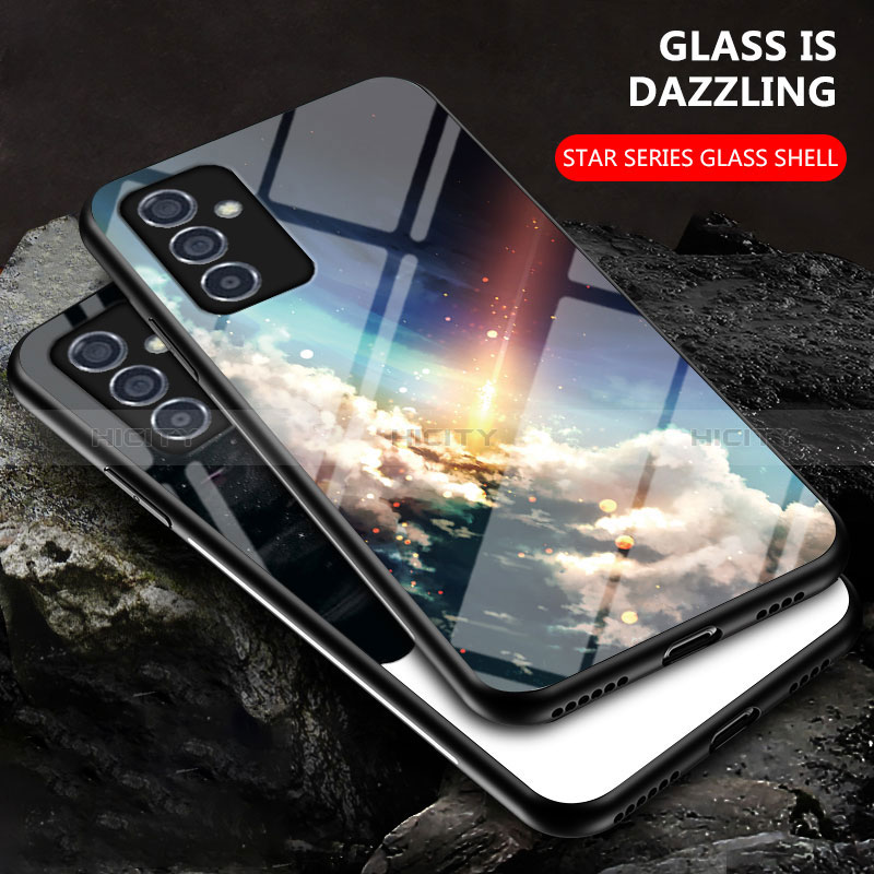 Samsung Galaxy A15 4G用ハイブリットバンパーケース プラスチック パターン 鏡面 カバー LS1 サムスン 