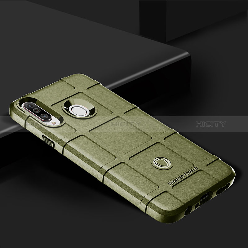 Samsung Galaxy A20s用360度 フルカバー極薄ソフトケース シリコンケース 耐衝撃 全面保護 バンパー J01S サムスン グリーン