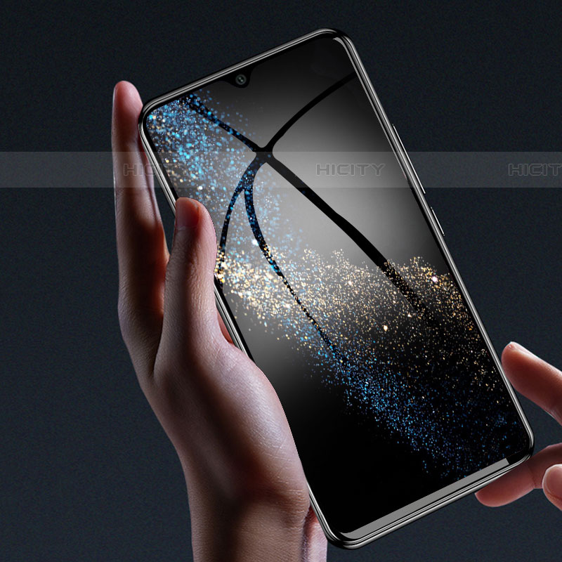 Samsung Galaxy A21 European用強化ガラス フル液晶保護フィルム F02 サムスン ブラック