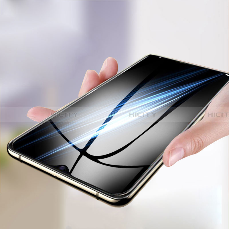 Samsung Galaxy A21 SC-42A用強化ガラス フル液晶保護フィルム F04 サムスン ブラック