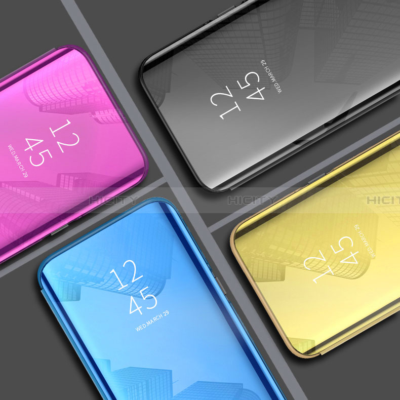 Samsung Galaxy A22 4G用手帳型 レザーケース スタンド 鏡面 カバー L02 サムスン 