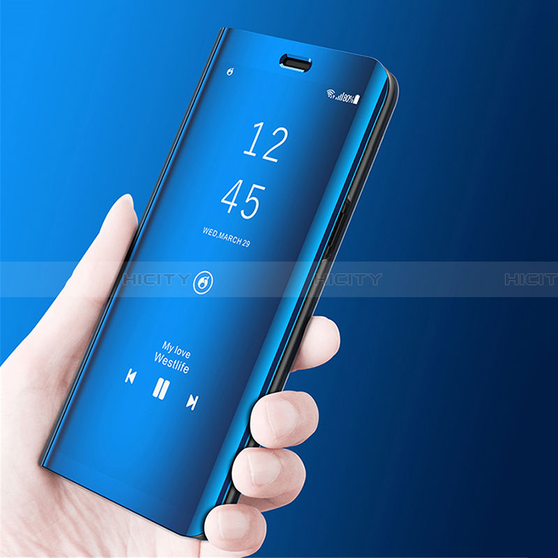 Samsung Galaxy A22 5G用手帳型 レザーケース スタンド 鏡面 カバー L02 サムスン 