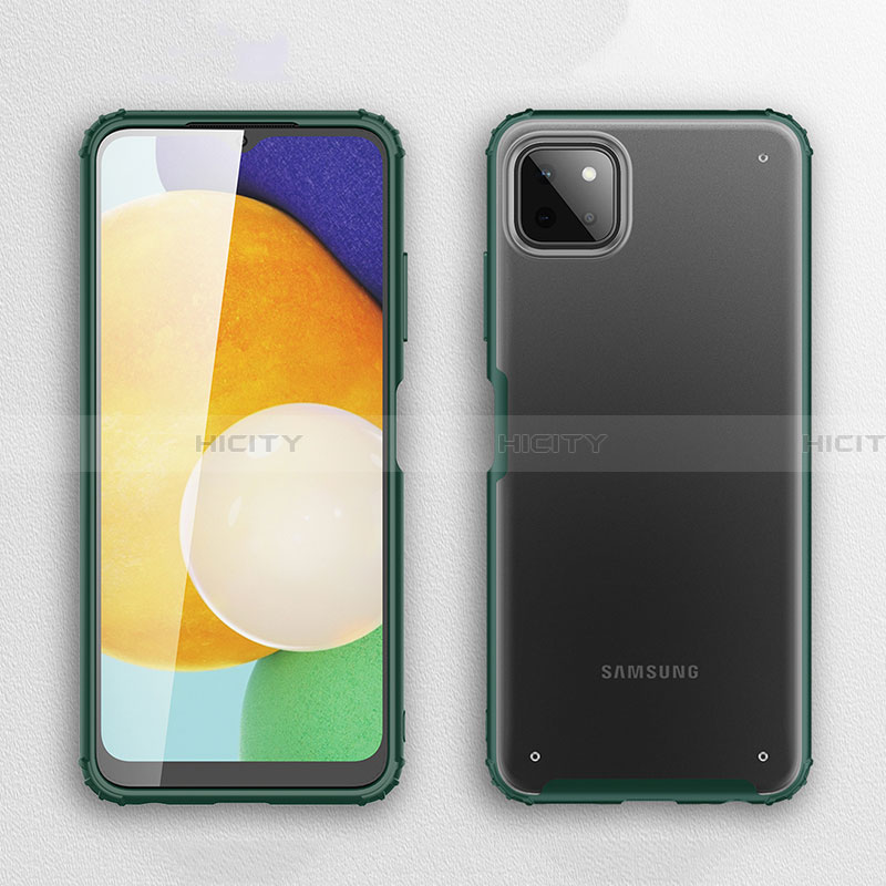 Samsung Galaxy A22 5G用ハイブリットバンパーケース 透明 プラスチック カバー サムスン 