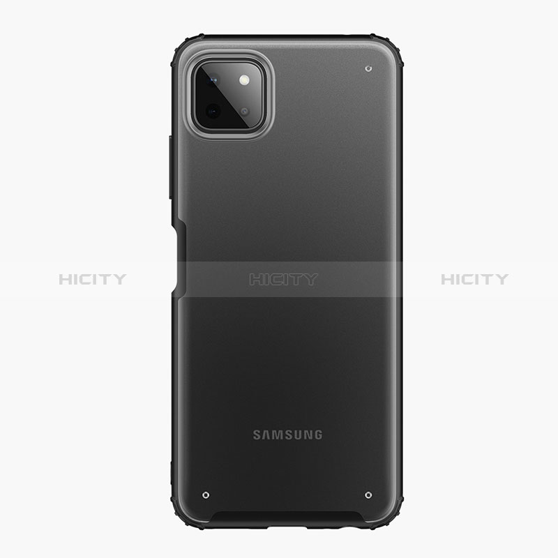 Samsung Galaxy A22s 5G用ハイブリットバンパーケース クリア透明 プラスチック カバー サムスン 