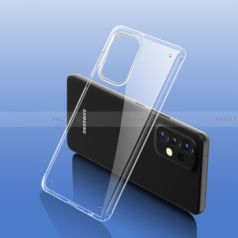 Samsung Galaxy A23 4G用ハイブリットバンパーケース クリア透明 プラスチック 鏡面 カバー WL2 サムスン クリア