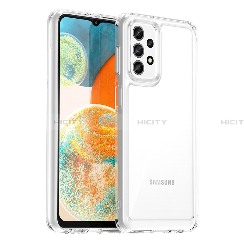 Samsung Galaxy A23 4G用ハイブリットバンパーケース 透明 プラスチック カバー J01S サムスン 