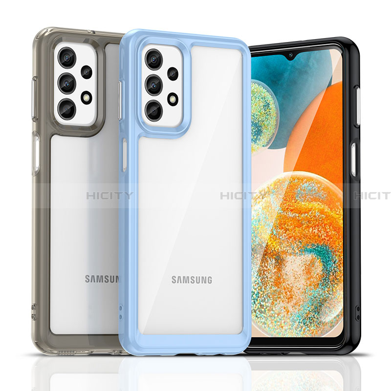 Samsung Galaxy A23 4G用ハイブリットバンパーケース 透明 プラスチック カバー J01S サムスン 