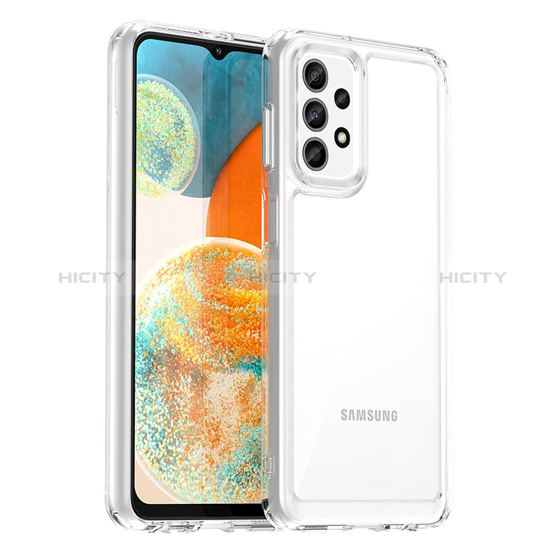 Samsung Galaxy A23 5G用ハイブリットバンパーケース クリア透明 プラスチック カバー J01S サムスン クリア