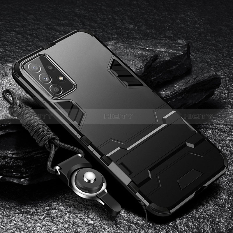 Samsung Galaxy A23 5G用ハイブリットバンパーケース スタンド プラスチック 兼シリコーン カバー サムスン 