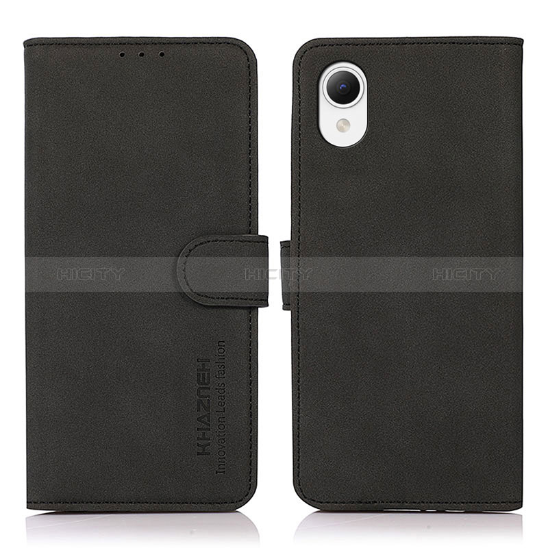 Samsung Galaxy A23e 5G用手帳型 レザーケース スタンド カバー N02P サムスン ブラック