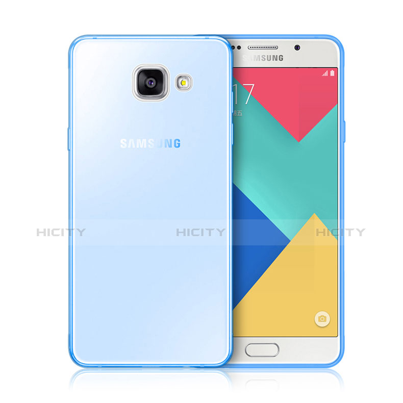 Samsung Galaxy A3 (2016) SM-A310F用極薄ソフトケース シリコンケース 耐衝撃 全面保護 クリア透明 サムスン ネイビー