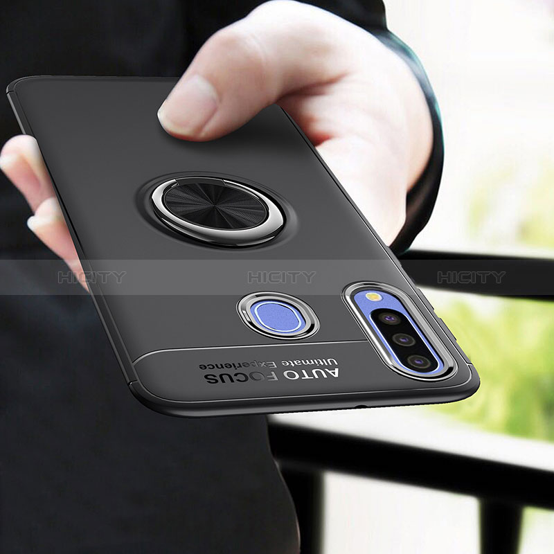 Samsung Galaxy A30用極薄ソフトケース シリコンケース 耐衝撃 全面保護 アンド指輪 マグネット式 バンパー JM1 サムスン 